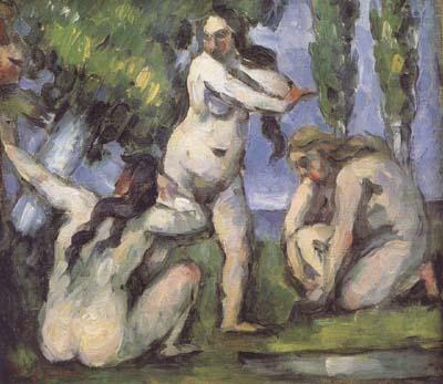 Three Bathers (mk06), Paul Cezanne